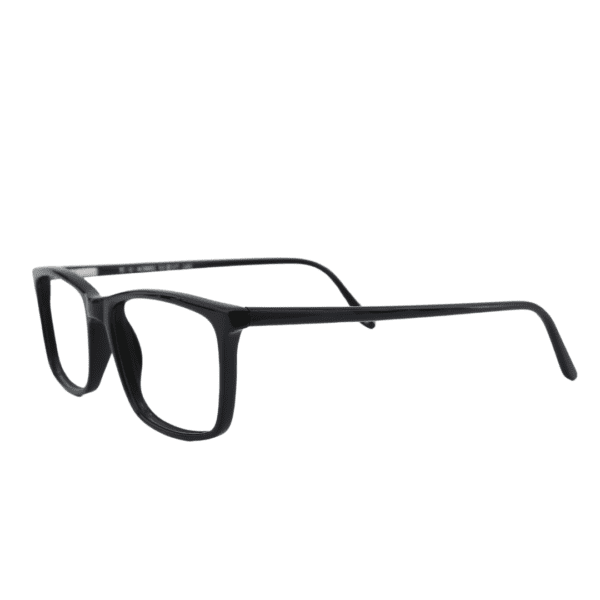 Black Square Full Rim Acetate Unisex Eye Frame - Image 4