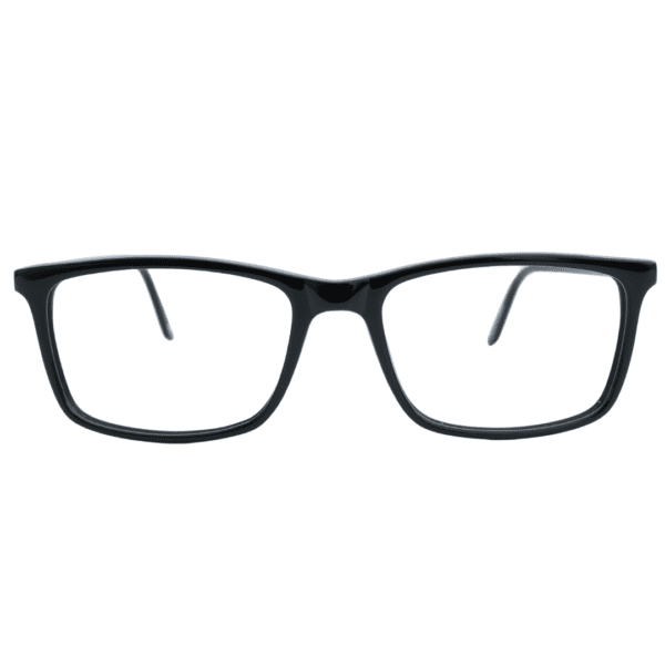 Black Square Full Rim Acetate Unisex Eye Frame - Image 5