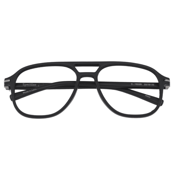 Spectiize Black Aviator Eyewear Men's Eye Frame