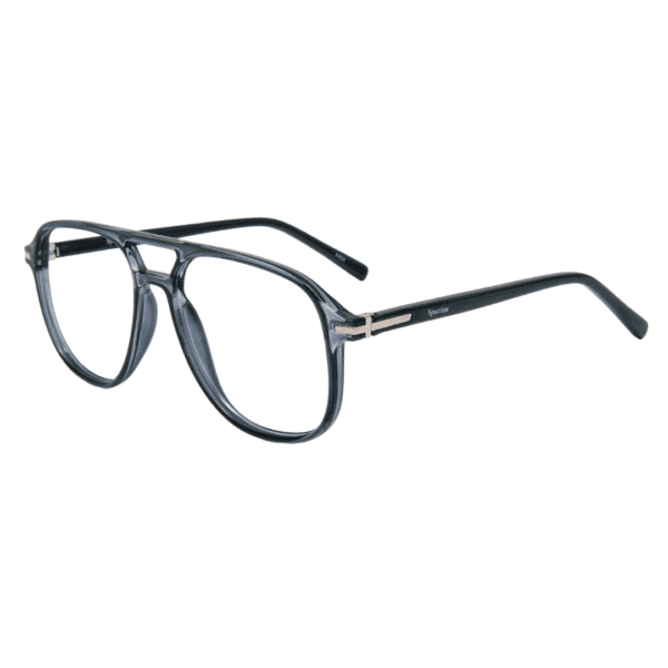 Grey Aviator Full Rim TR90 Men Eye Frame - Image 3