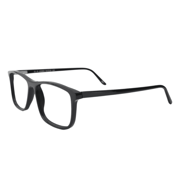 Spectiize Eyewear Black Rectangle Full Rim Acetate Men's Eye Frame