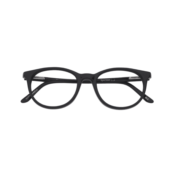 Spectiize Black Round Full Rim Acetate Kids Eyewear Specs Frame