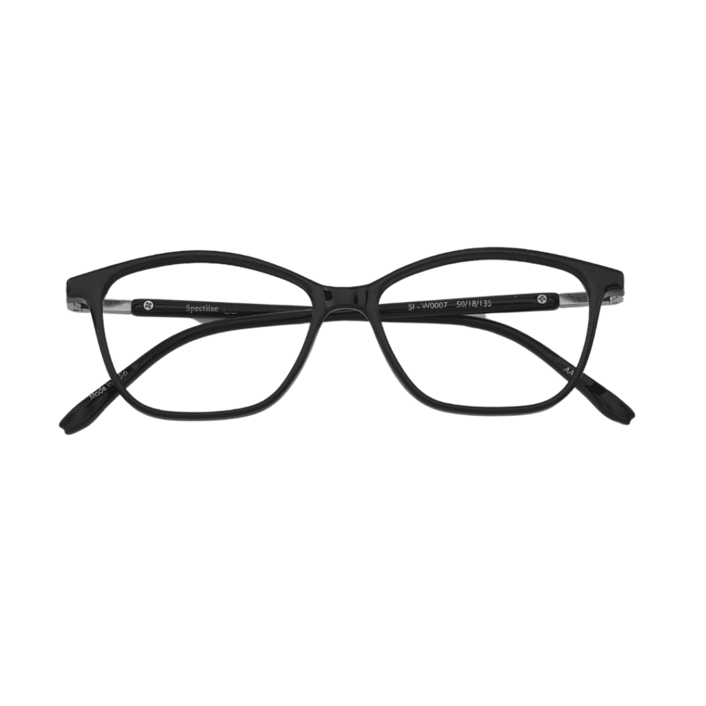Black Cat Eye Square Full Rim TR90 Women's Eye Frame