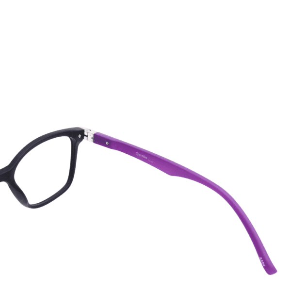 Black Purple Cat Eye Rectangle Full Rim TR90 Women Eye Frame - Image 2