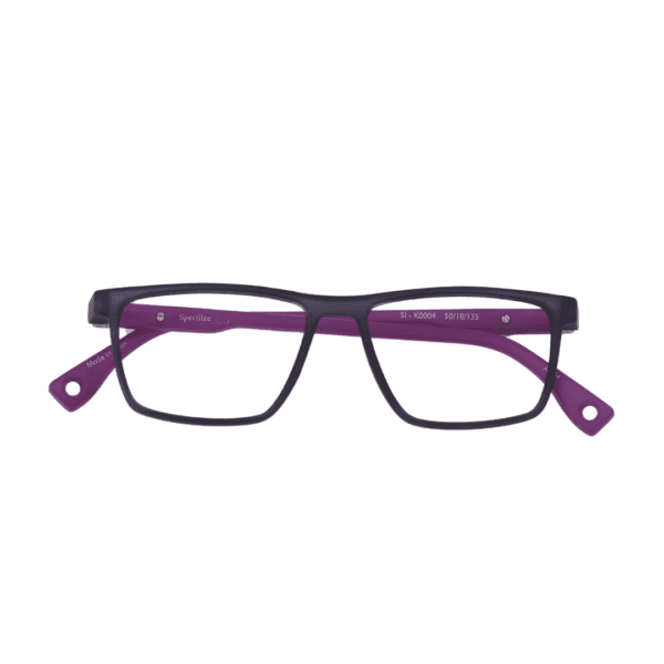 Spectiize Black Purple Square Full Rim TR90 Kids Eyewear