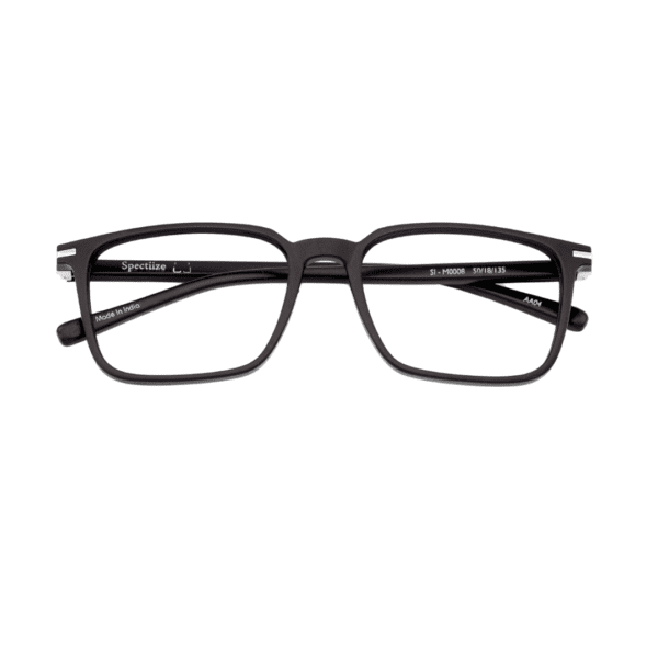 Spectiize Black Rectangle Full Rim TR90 Men's Optical Frame