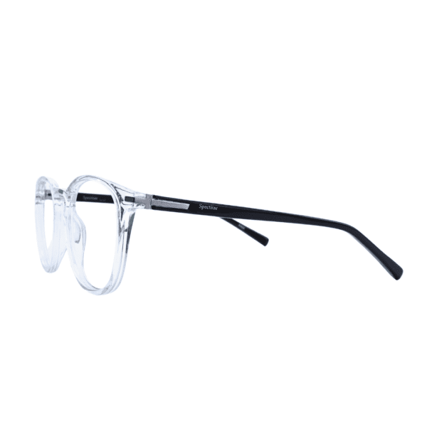 Spectiize Crystal And Black Round Full Rim TR90 Women's Eyeglasses Frame