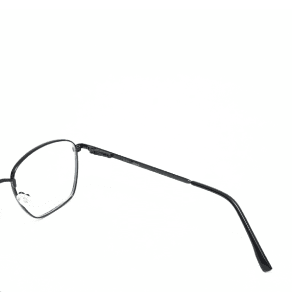 Black Geometric Full Rim Metal Unisex Eye Frame - Image 2