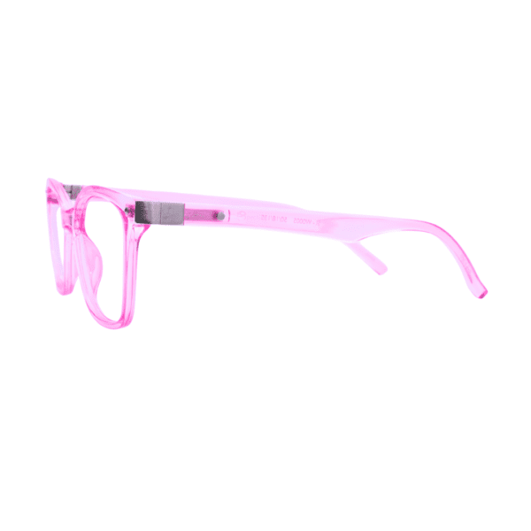 Pink Cat Eye Rectangle Full Rim TR90 Women Eye Frame - Image 3