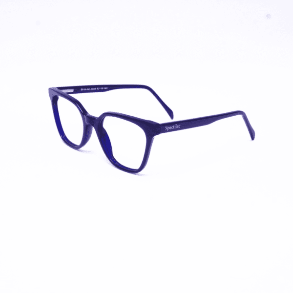 Spectiize Eyewear Dark Blue Cat Eye Square Full Rim Acetate Women's Eye Frame