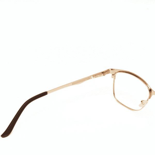 Golden Wayfarer Full Rim Metal Unisex Eye Frame - Image 2