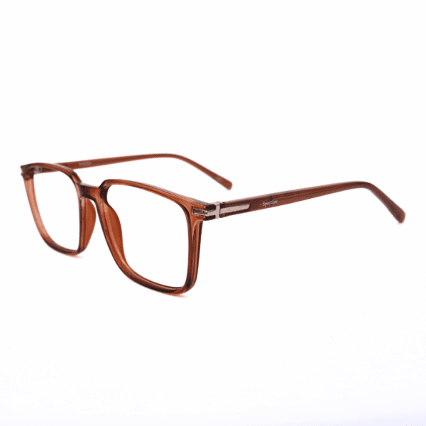 Spectiize Brown Rectangle Full Rim TR90 Men's Eyeglasses Frame