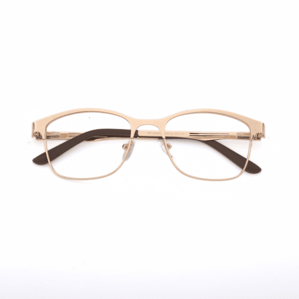 Golden Wayfarer Full Rim Metal Unisex Eye Frame