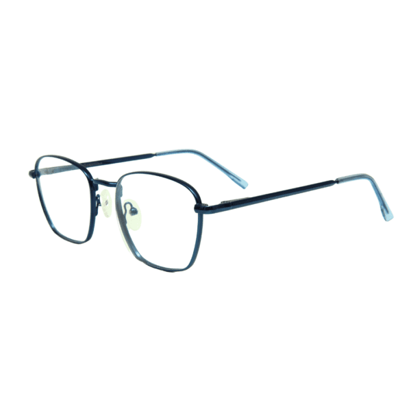 Green Geometric Full Rim Metal Unisex Eye Frame