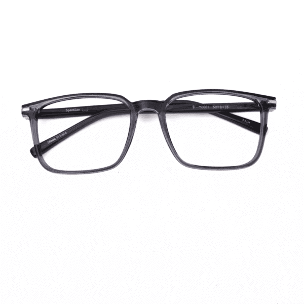 Spectiize Grey Rectangle Full Rim Tr90 Men's Optical Frame