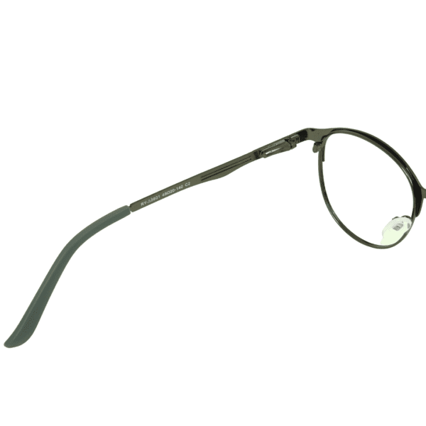 Gun Metal Clubmaster Full Rim Metal Unisex Eye Frame - Image 3