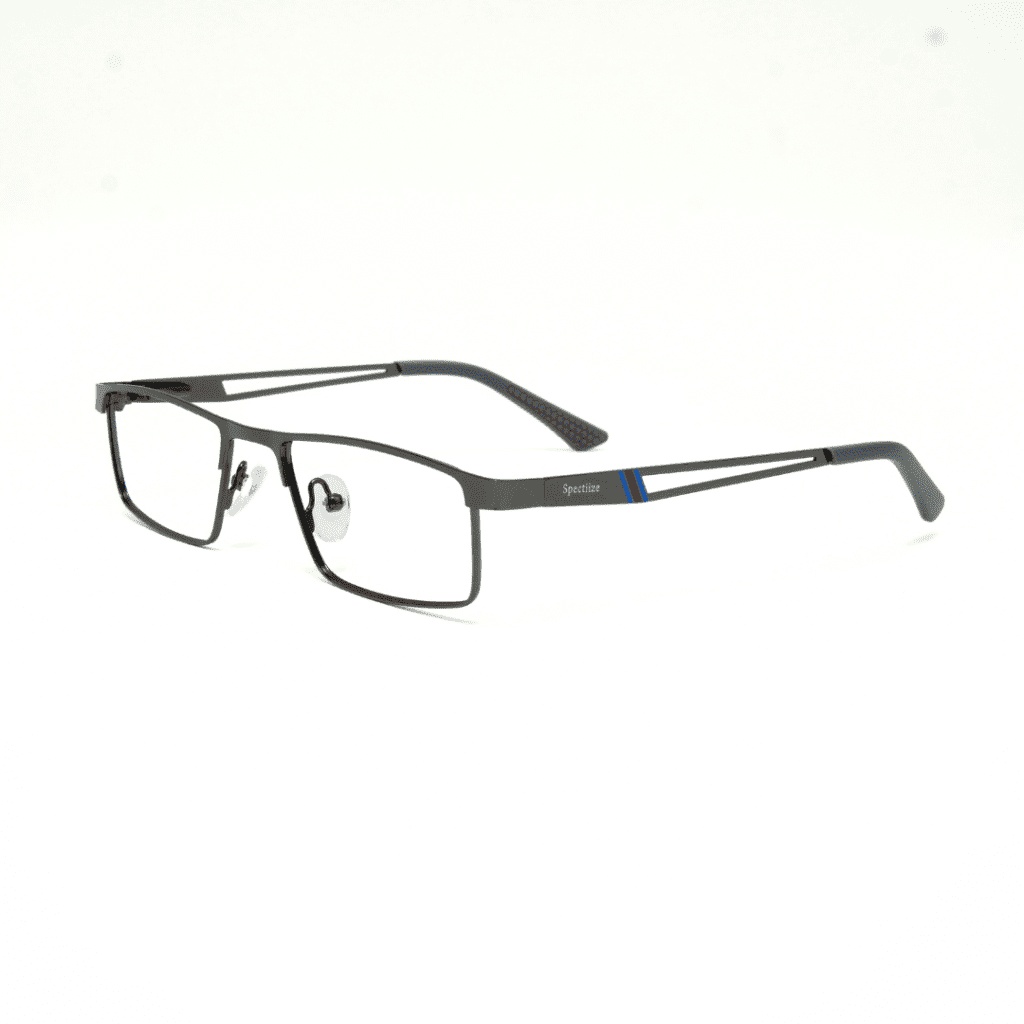 Full Rim Metal Gun Metal Rectangle Full Rim Metal Unisex Eye Frame