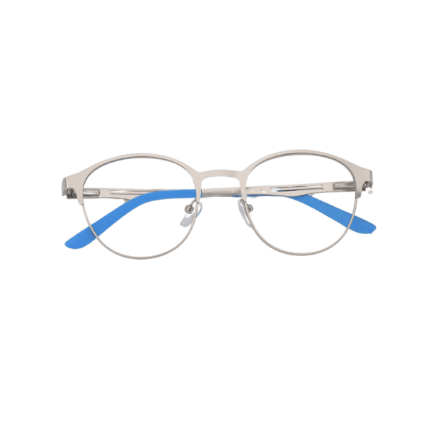 Silver Clubmaster Full Rim Metal Unisex Eye Frame