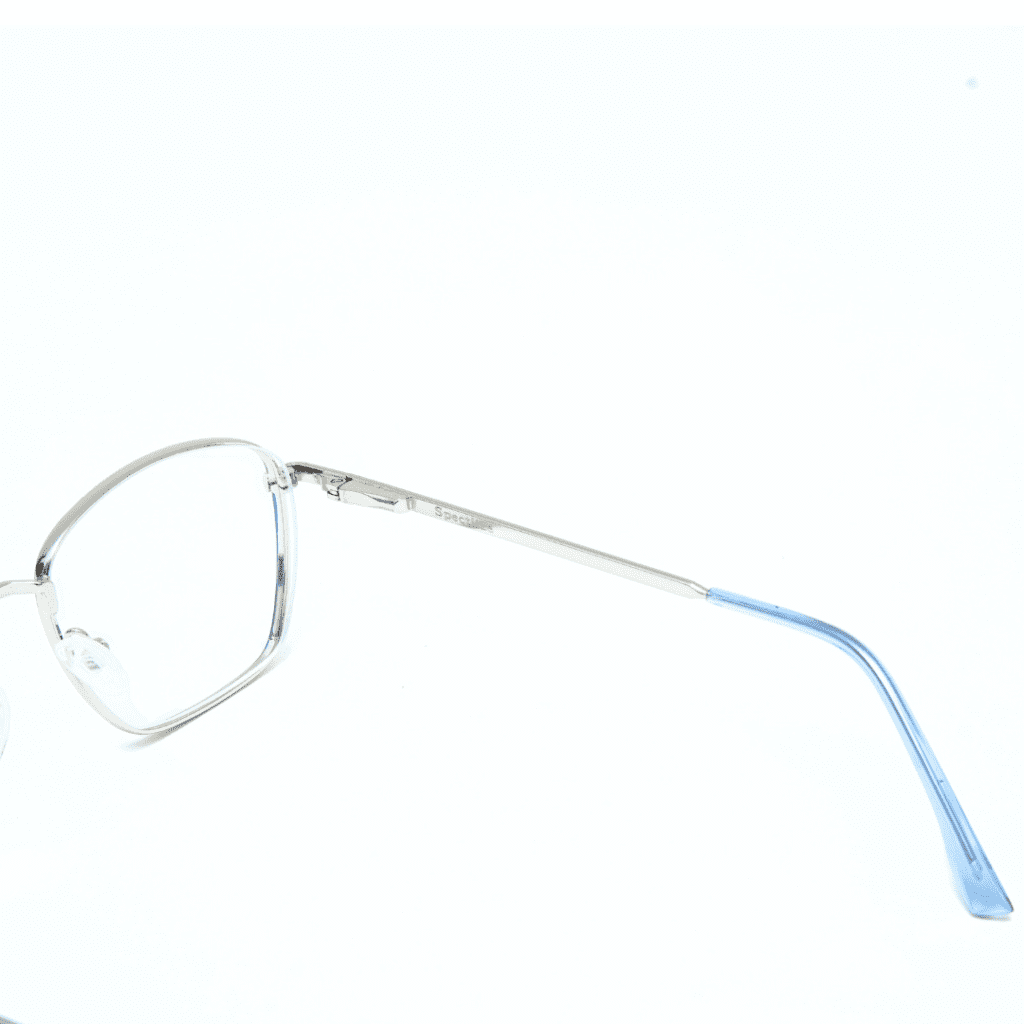 Full Rim Metal Spectiize Silver Geometric Full Rim Metal Unisex Eye Frame