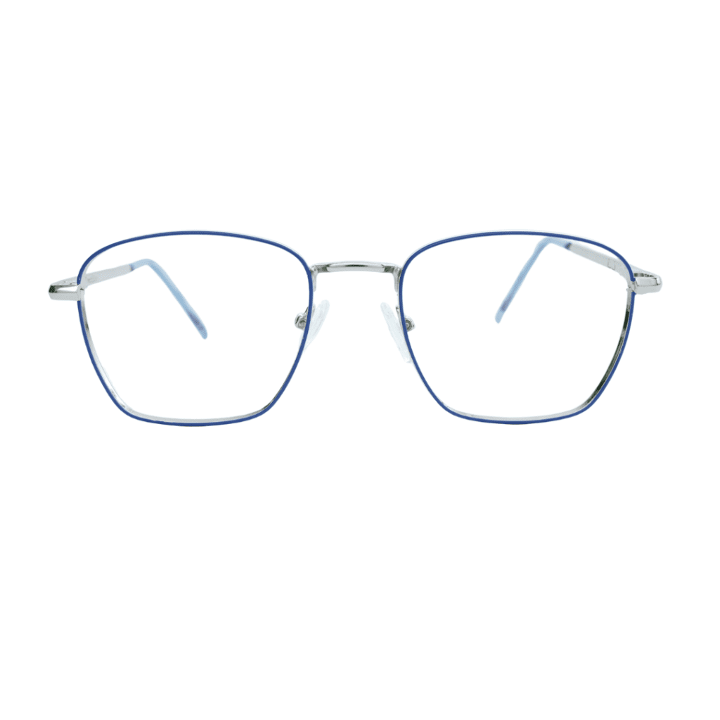 Full Rim Metal Spectiize Silver Geometric Full Rim Metal Unisex Eye Frame