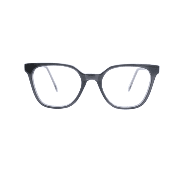 Dark Grey Cat Eye Square Full Rim Acetate Women Eye Frame - Image 5