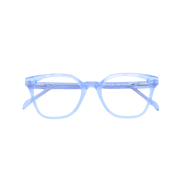 Spectiize Eyewear Light Blue Cat Eye Square Full Rim Acetate Women's Eye Frame