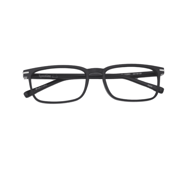 Spectiize Black Rectangle Full Rim TR90 Men's Eyewear Frame