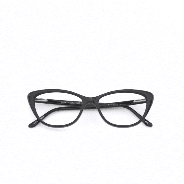 Spectiize Eyewear Black Cat Eye Full Rim Acetate Women's Eye Frame