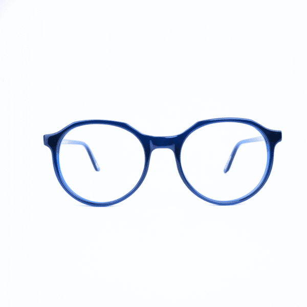 Dark Blue Geometric Full Rim Acetate Women and Kids Eye Frame - Image 4