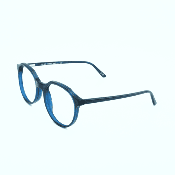 Dark Blue Geometric Full Rim Acetate Women and Kids Eye Frame - Image 2