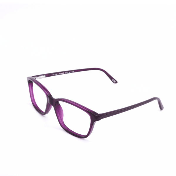 Dark Purple Full Rim Acetate Unisex Kids Eye Frame - Image 3