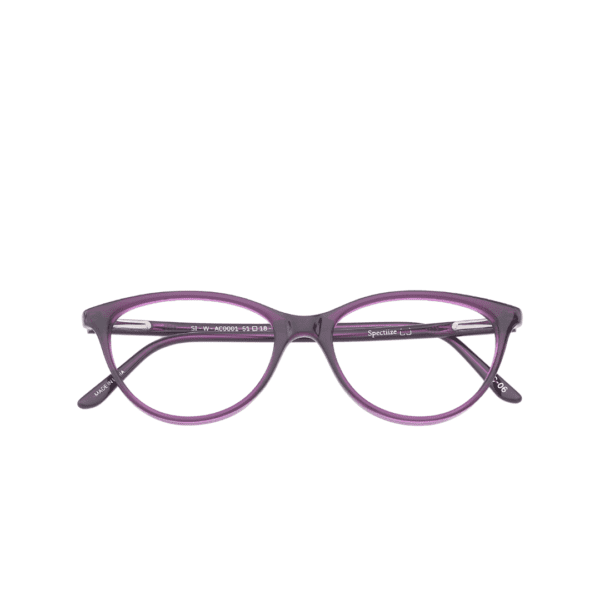 Spectiize Optical Dark Purple Cat Eye Oval Full Rim Acetate Women's Eye Frame