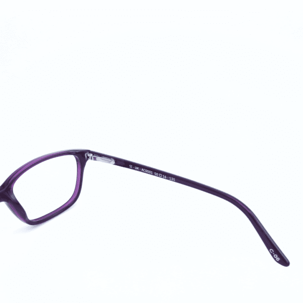 Dark Purple Full Rim Acetate Unisex Kids Eye Frame - Image 4