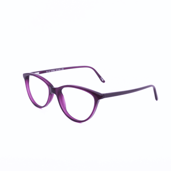 Spectiize Eyewear Dark Purple Cat Eye Oval Full Rim Acetate Women's Eye Frame