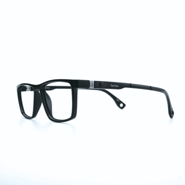 Black Square Full Rim TR90 Kids Eye Frame - Image 4