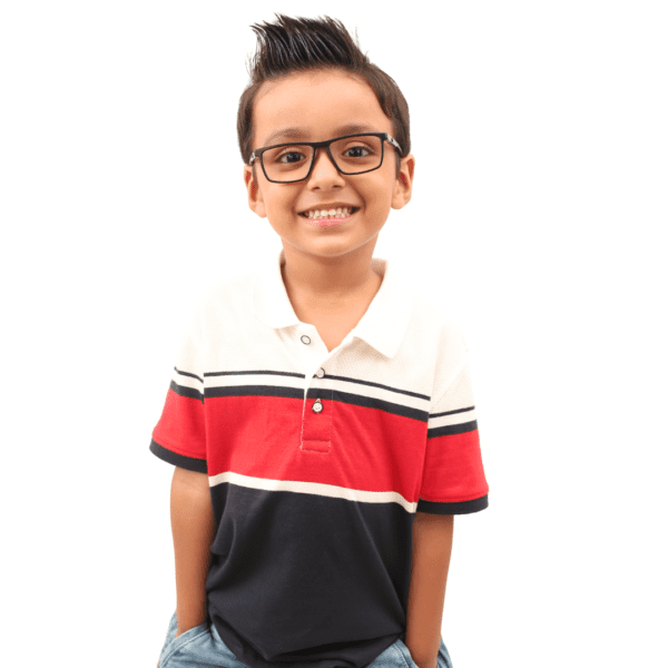 Black Square Full Rim TR90 Kids Eye Frame - Image 6