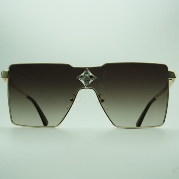 Black Wayfarer Full Rim Metal Unisex Sunglasses - Image 2