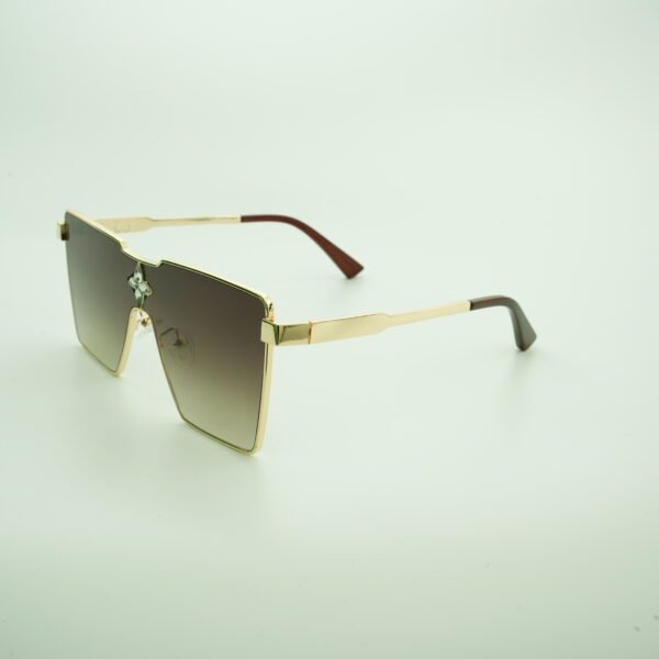 Black Wayfarer Full Rim Metal Unisex Sunglasses - Image 3