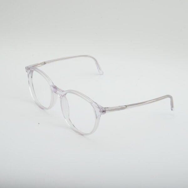 Crystal Round Full Rim Acetate Unisex Eye Frame - Image 3