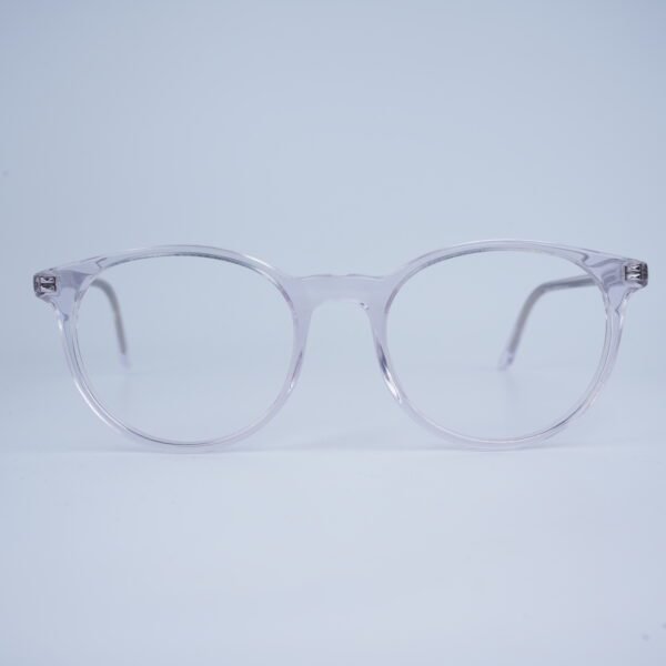 Crystal Round Full Rim Acetate Unisex Eye Frame - Image 2